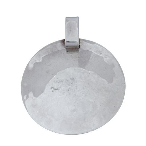 Estate RLM Studios Sterling Silver 925 "One World" Round Pendant - Picture 3 of 9